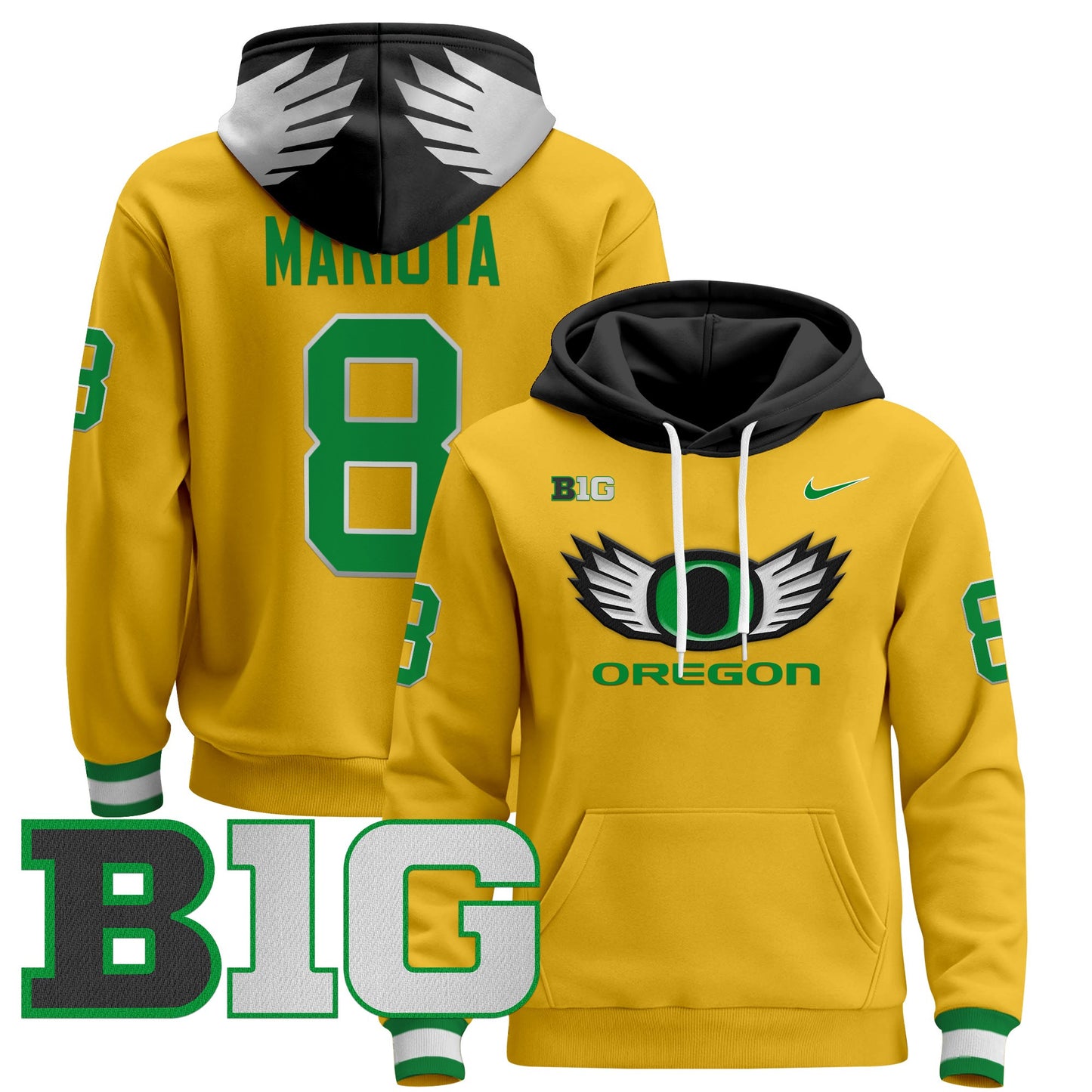 Oregon Ducks 2024 Pullover Hoodie V3