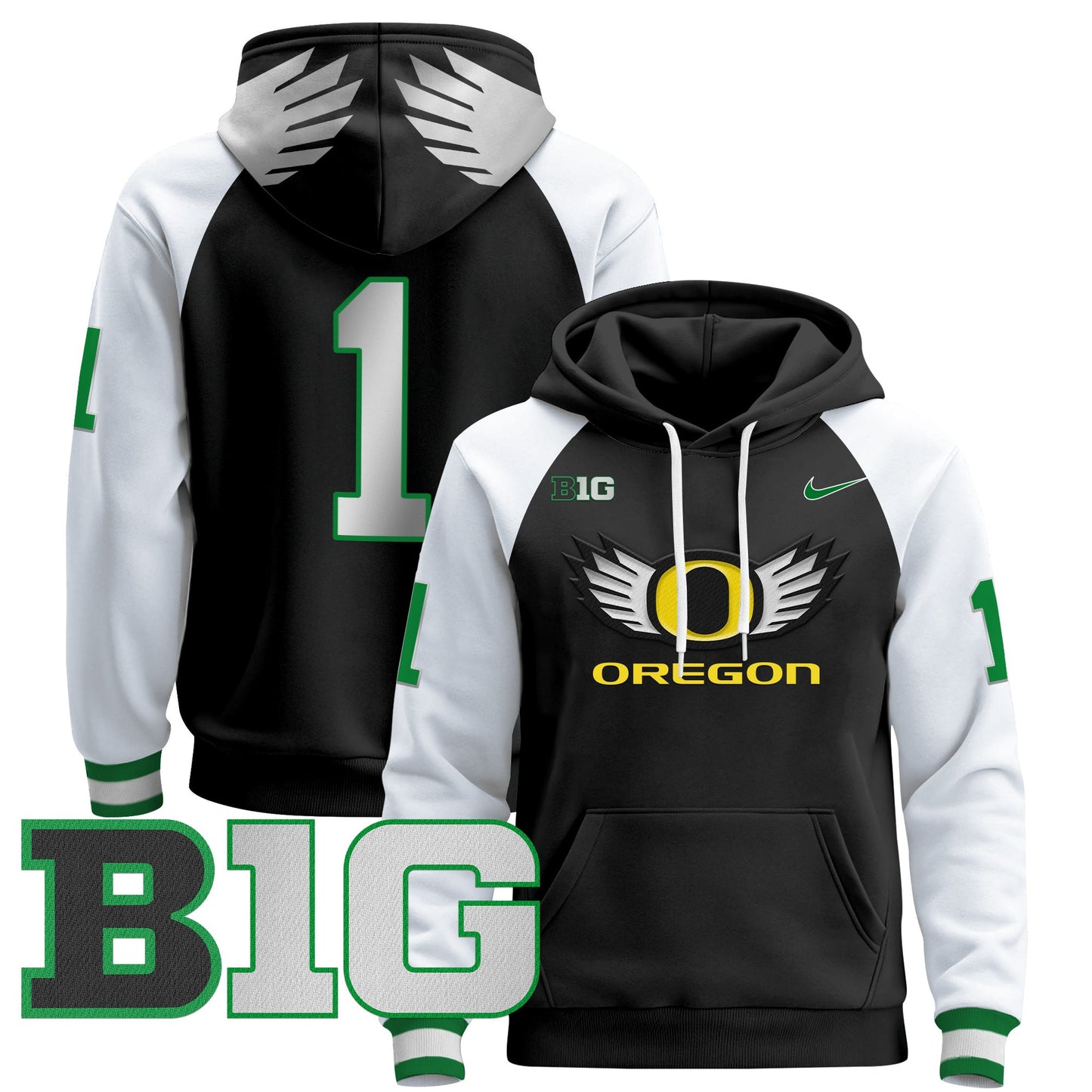 Oregon Ducks 2024 Pullover Hoodie V3