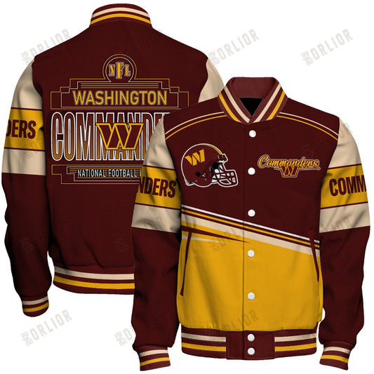 Washington Commanders Football Team 2024- 25 Dare To Be Different Unisex Varsity Jacket