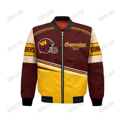 Washington Commanders Football Team 2024- 25 Dare To Be Different Bomber Jacket