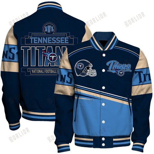 Tennessee Titans Football Team 2024- 25 Dare To Be Different Unisex Varsity Jacket