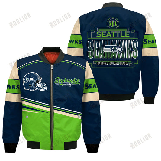 Seattle Seahawks Football Team 2024- 25 Dare To Be Different Bomber Jacket