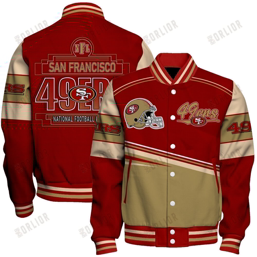 San Francisco 49ers Football Team 2024- 25 Dare To Be Different Unisex Varsity Jacket