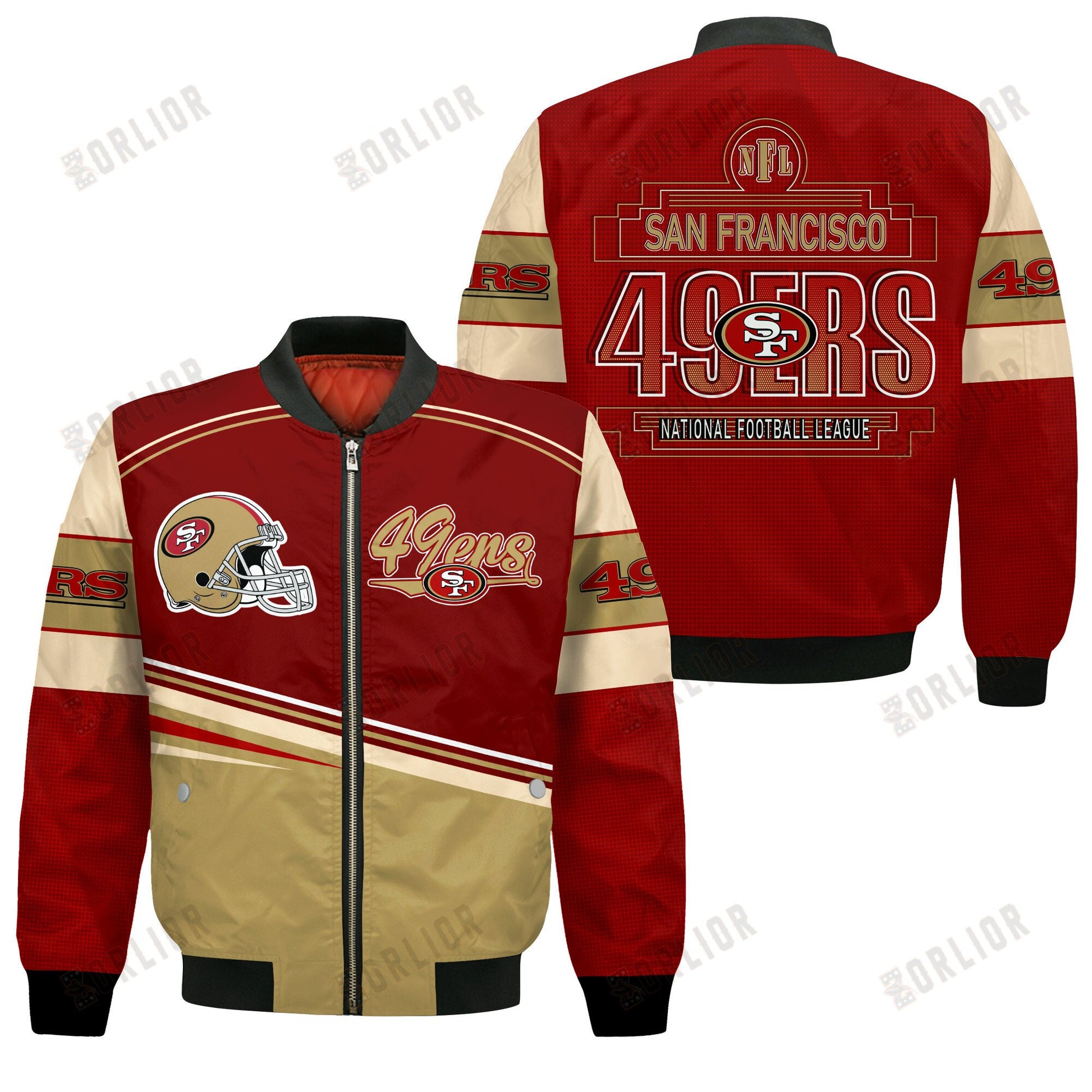 San Francisco 49ers Football Team 2024- 25 Dare To Be Different Bomber Jacket