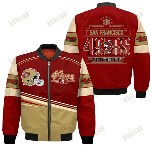 San Francisco 49ers Football Team 2024- 25 Dare To Be Different Bomber Jacket