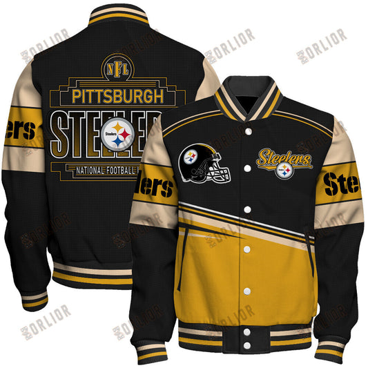 Pittsburgh Steelers Football Team 2024- 25 Dare To Be Different Unisex Varsity Jacket