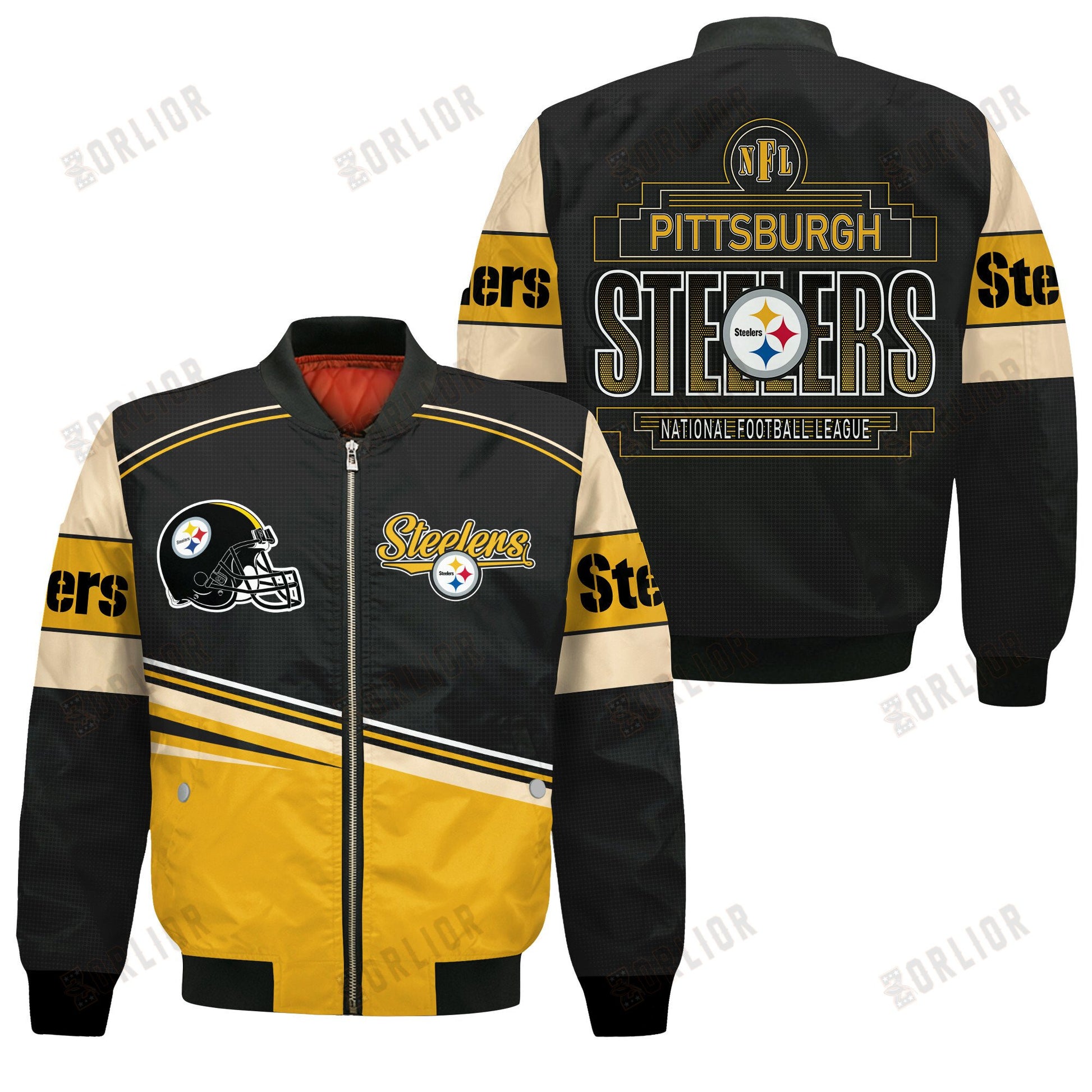 Pittsburgh Steelers Football Team 2024- 25 Dare To Be Different Bomber Jacket