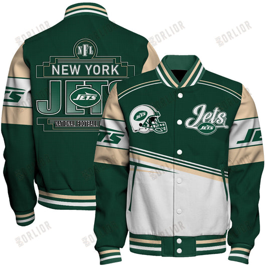 New York Jets Football Team 2024- 25 Dare To Be Different Unisex Varsity Jacket