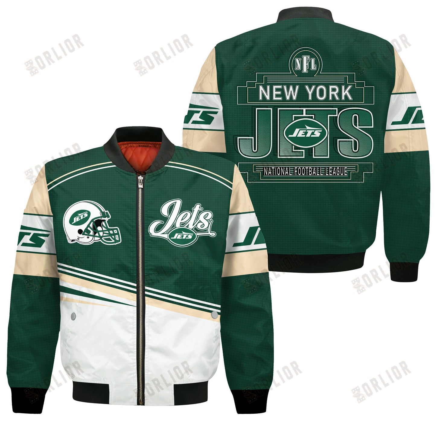 New York Jets Football Team 2024- 25 Dare To Be Different Bomber Jacket