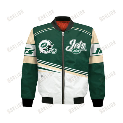 New York Jets Football Team 2024- 25 Dare To Be Different Bomber Jacket