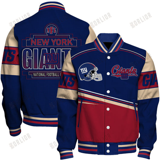 New York Giants Football Team 2024- 25 Dare To Be Different Unisex Varsity Jacket