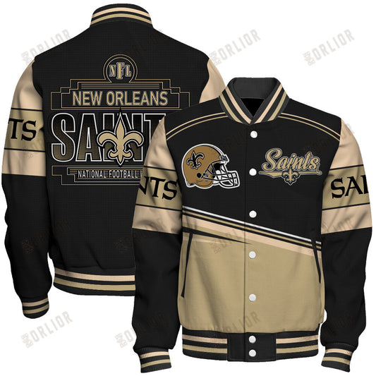 New Orleans Saints Football Team 2024- 25 Dare To Be Different Unisex Varsity Jacket