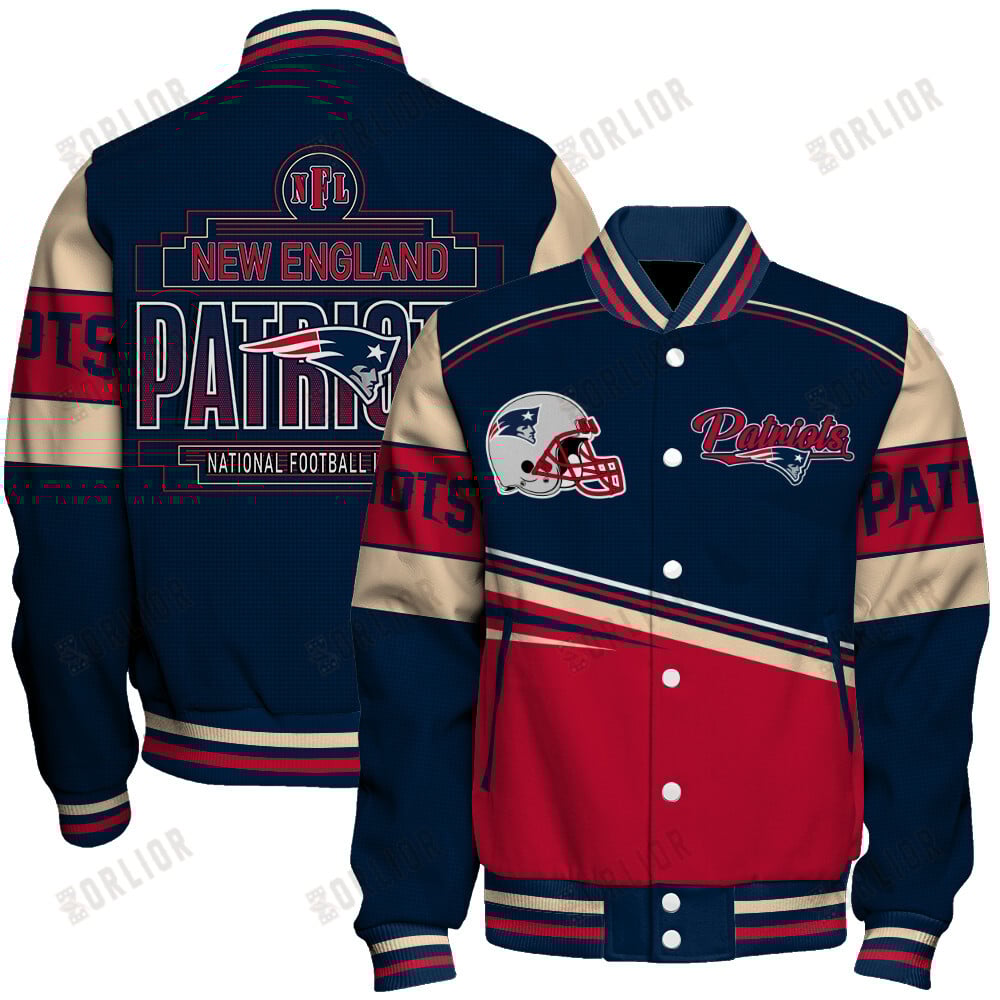 New England Patriots Football Team 2024- 25 Dare To Be Different Unisex Varsity Jacket