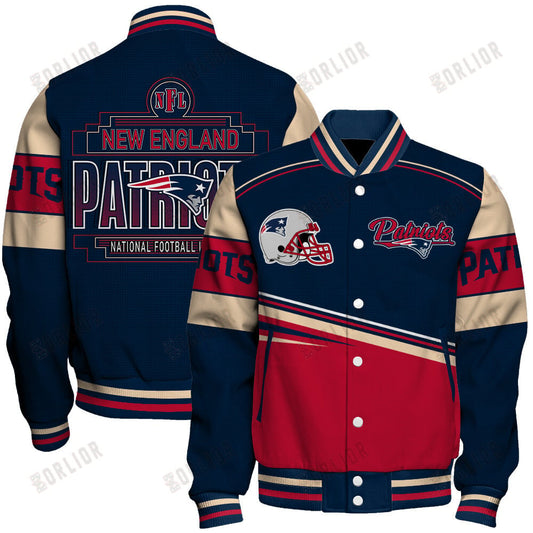 New England Patriots Football Team 2024- 25 Dare To Be Different Unisex Varsity Jacket