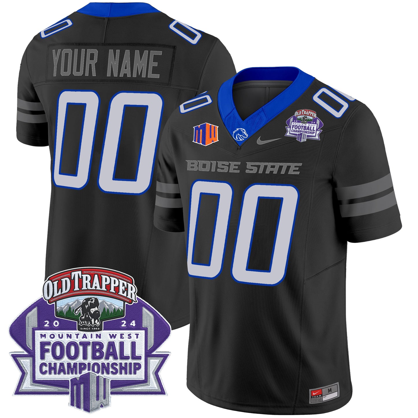 Boise State Broncos 2024 Championship Vapor Limited Custom Jersey - All Stitched