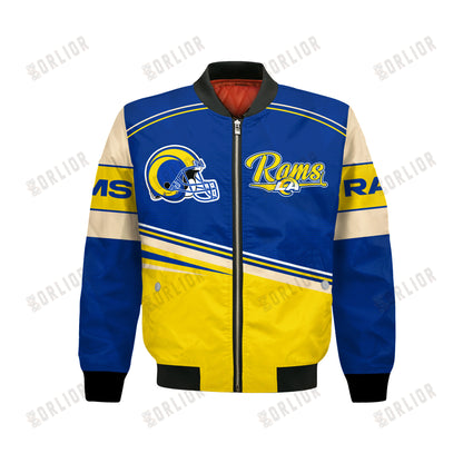 Los Angeles Rams Football Team 2024- 25 Dare To Be Different Bomber Jacket