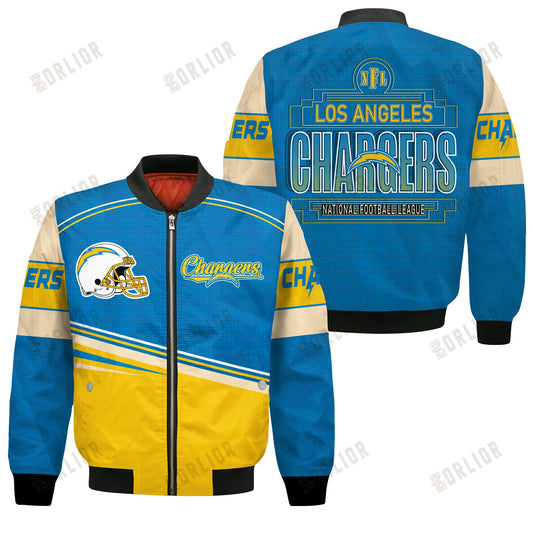 Los Angeles Chargers Football Team 2024- 25 Dare To Be Different Bomber Jacket