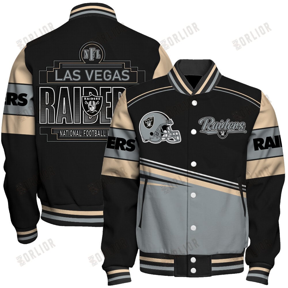 Las Vegas Raiders Football Team 2024- 25 Dare To Be Different Unisex Varsity Jacket