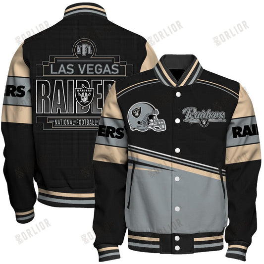 Las Vegas Raiders Football Team 2024- 25 Dare To Be Different Unisex Varsity Jacket