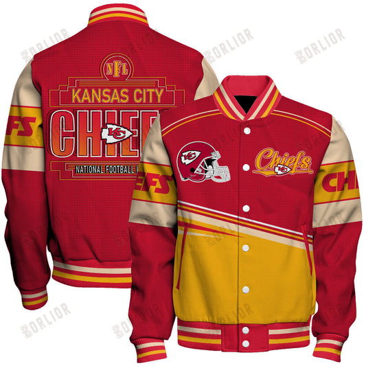 Kansas City Chiefs Football Team 2024- 25 Dare To Be Different Unisex Varsity Jacket