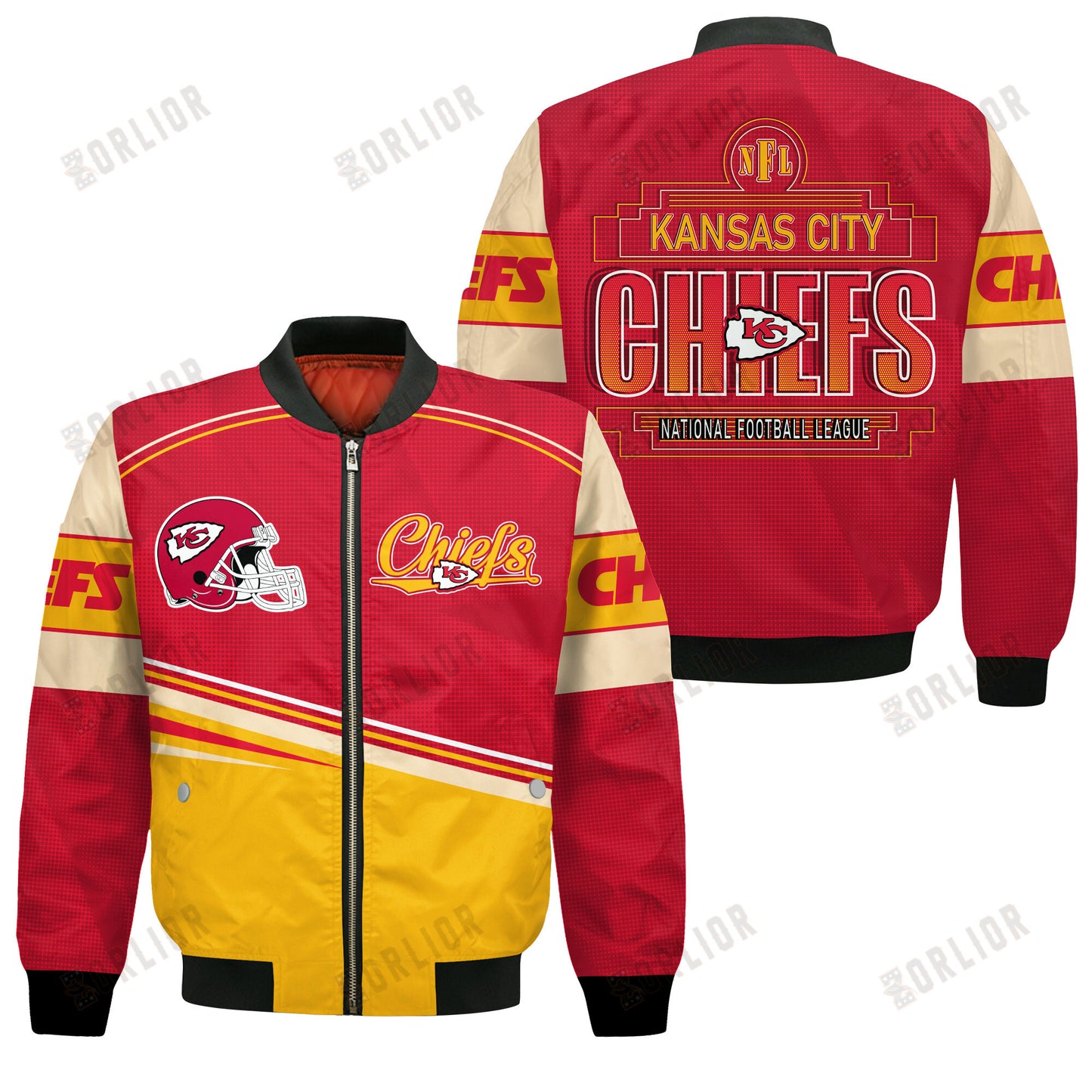Kansas City Chiefs Football Team 2024- 25 Dare To Be Different Bomber Jacket