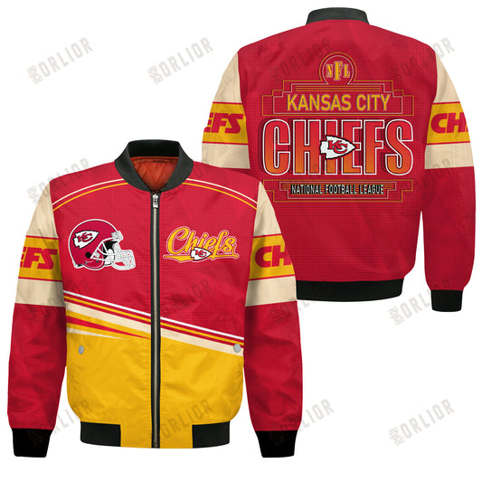 Kansas City Chiefs Football Team 2024- 25 Dare To Be Different Bomber Jacket