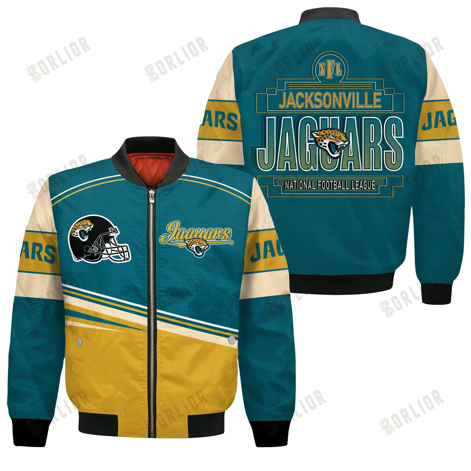 Jacksonville Jaguars Football Team 2024- 25 Dare To Be Different Bomber Jacket