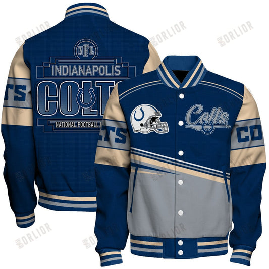 Indianapolis Colts Football Team 2024- 25 Dare To Be Different Unisex Varsity Jacket