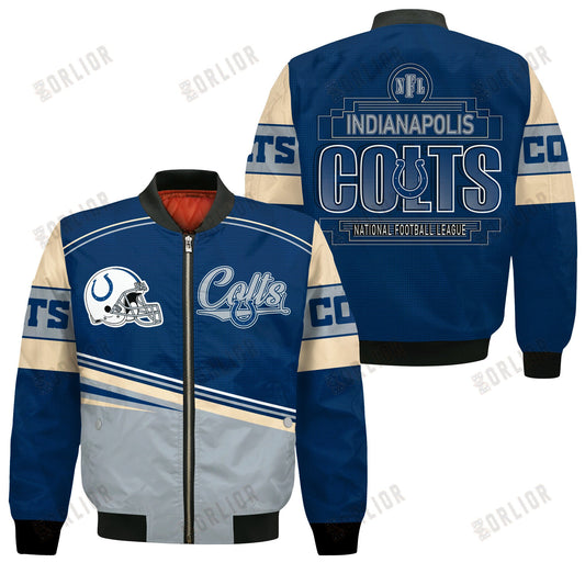 Indianapolis Colts Football Team 2024- 25 Dare To Be Different Bomber Jacket