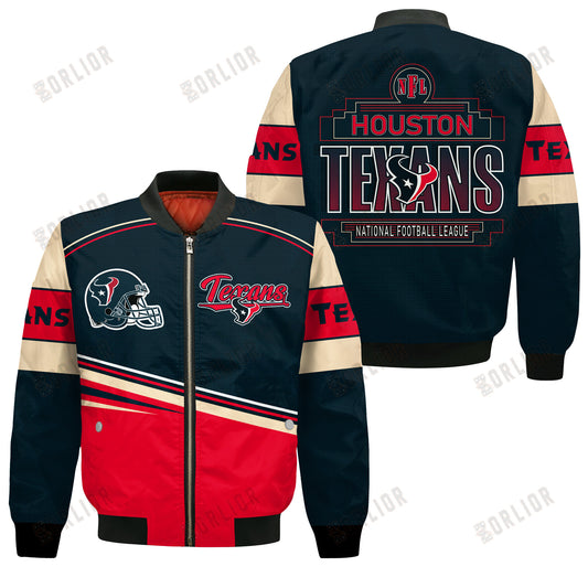 Houston Texans Football Team 2024- 25 Dare To Be Different Bomber Jacket