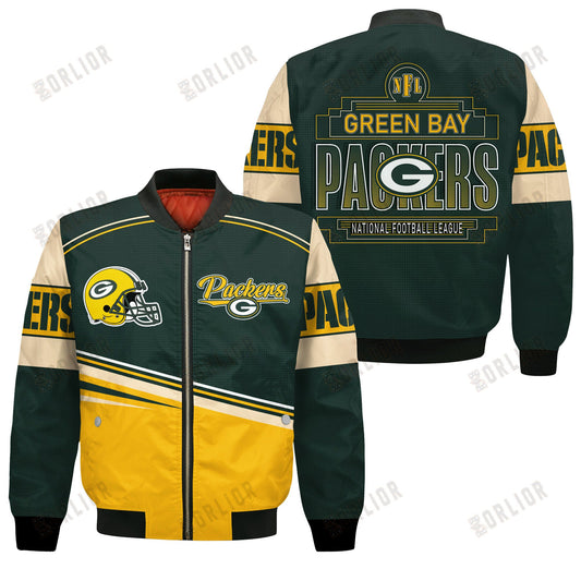 Green Bay Packers Football Team 2024- 25 Dare To Be Different Bomber Jacket