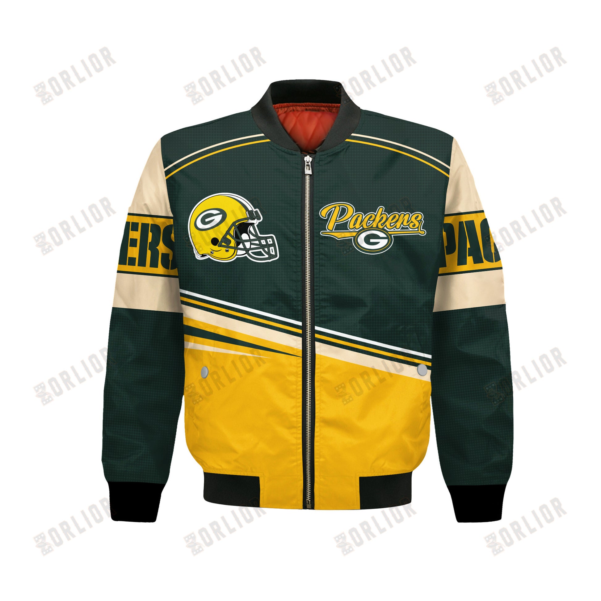 Green Bay Packers Football Team 2024- 25 Dare To Be Different Bomber Jacket