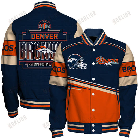 Denver Broncos Football Team 2024- 25 Dare To Be Different Unisex Varsity Jacket