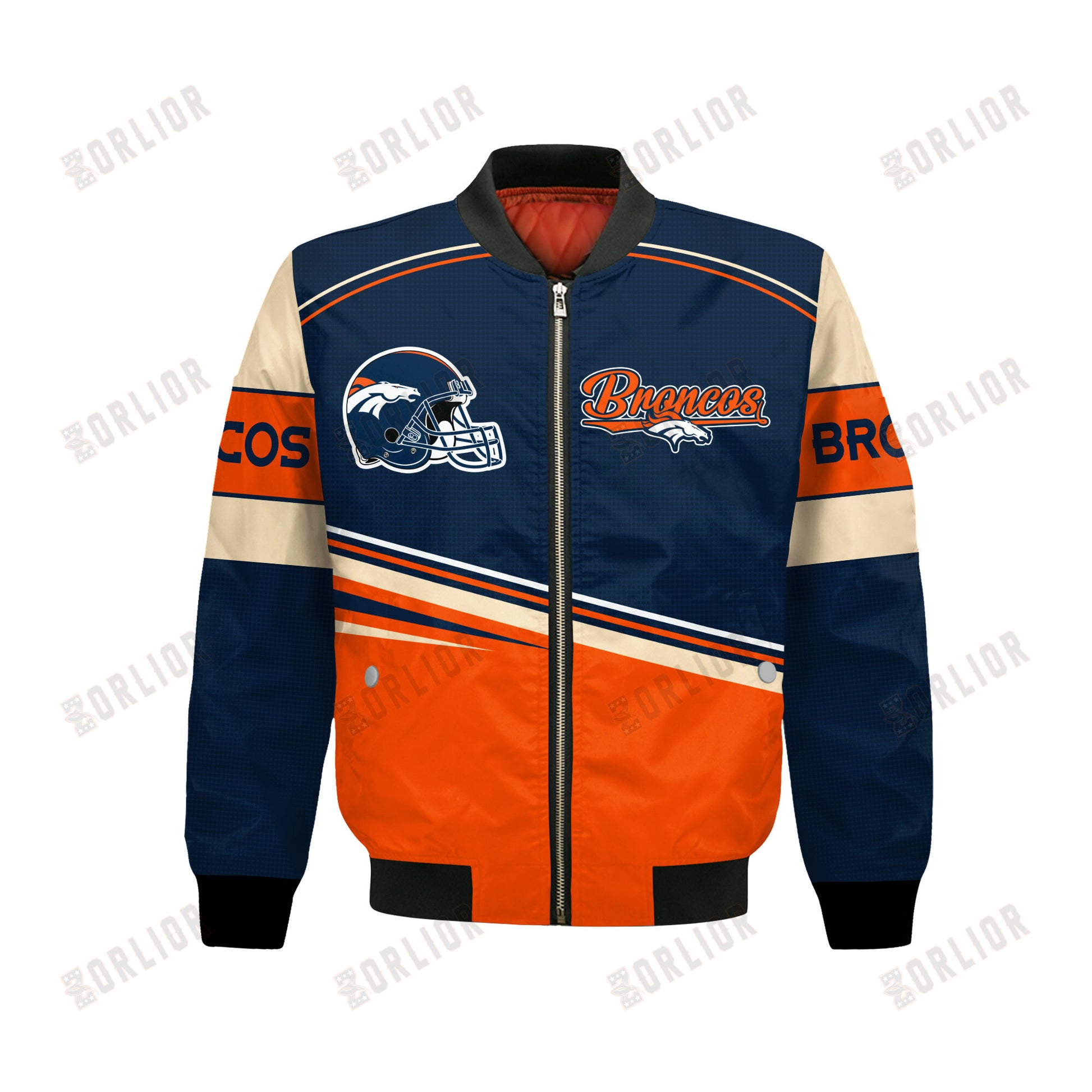 Denver Broncos Football Team 2024- 25 Dare To Be Different Bomber Jacket