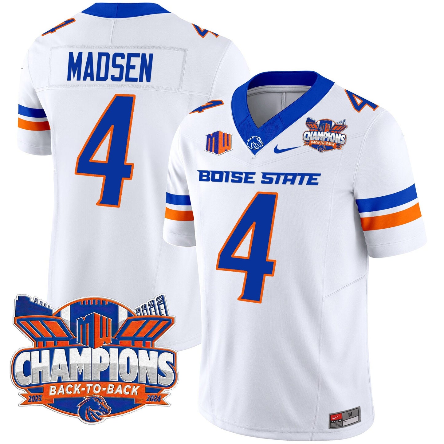 Boise State Broncos 2024 Back To Back Champions Vapor Limited Jersey - All Stitched