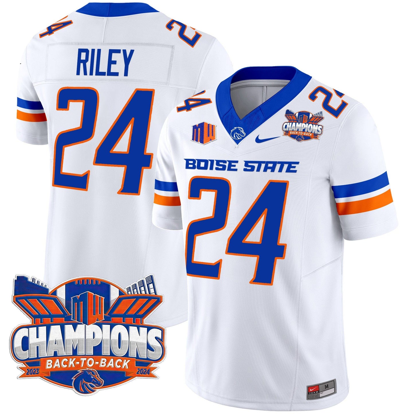 Boise State Broncos 2024 Back To Back Champions Vapor Limited Jersey - All Stitched