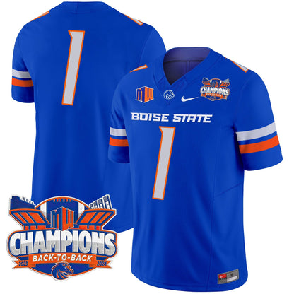 Boise State Broncos 2024 Back To Back Champions Vapor Limited Jersey - All Stitched