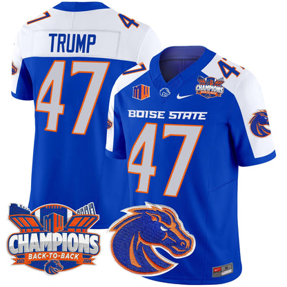 Boise State Broncos 2024 Back To Back Champions Vapor Limited Jersey - All Stitched