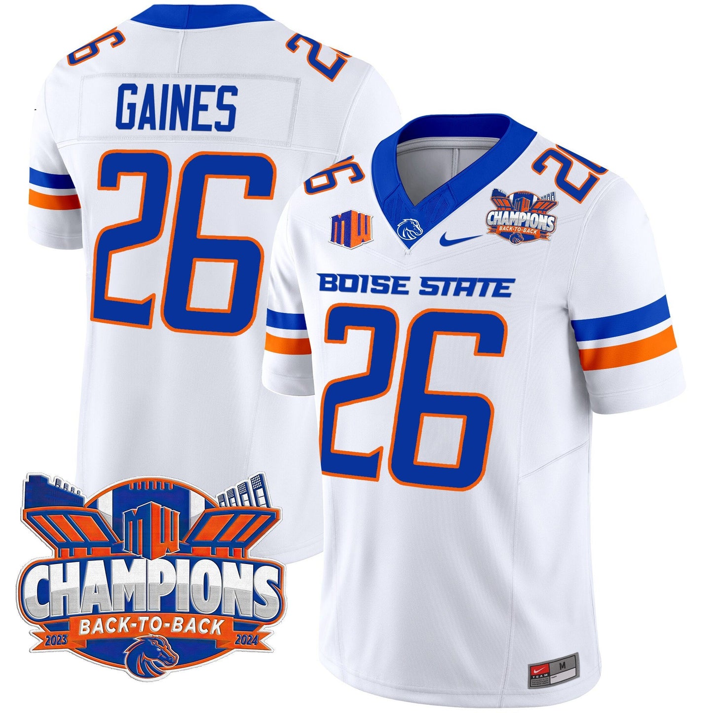 Boise State Broncos 2024 Back To Back Champions Vapor Limited Jersey - All Stitched