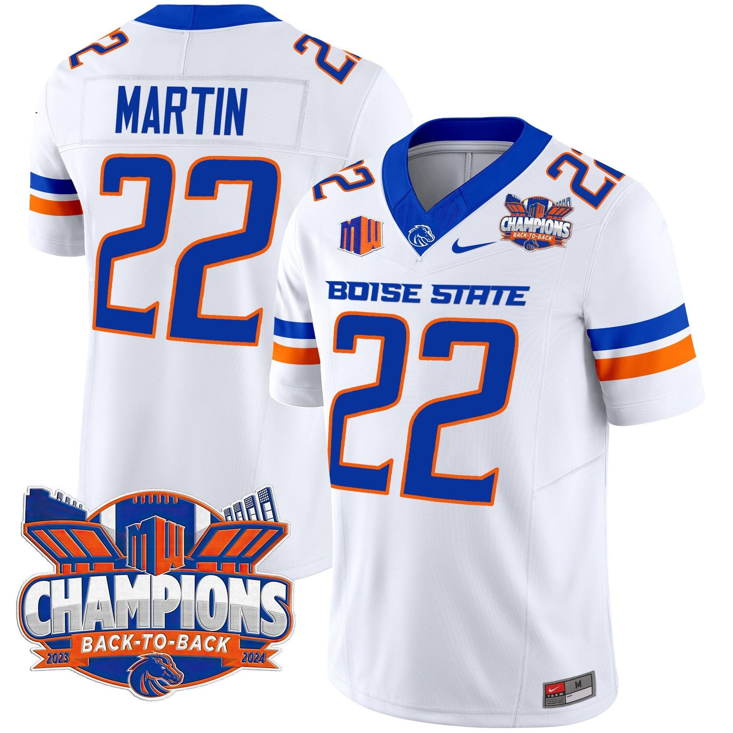 Boise State Broncos 2024 Back To Back Champions Vapor Limited Jersey - All Stitched