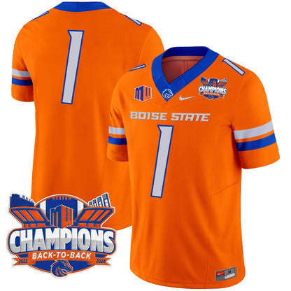 Boise State Broncos 2024 Back To Back Champions Vapor Limited Jersey - All Stitched