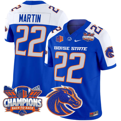 Boise State Broncos 2024 Back To Back Champions Vapor Limited Jersey - All Stitched