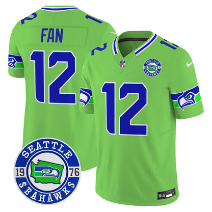 Seahawks 2024 Seattle Est. 1976 Patch Vapor Limited Jersey - All Stitched