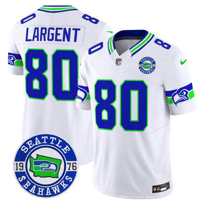 Seahawks 2024 Seattle Est. 1976 Patch Vapor Limited Jersey - All Stitched