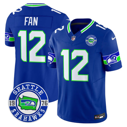 Seahawks 2024 Seattle Est. 1976 Patch Vapor Limited Jersey - All Stitched