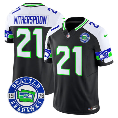 Seahawks 2024 Seattle Est. 1976 Patch Vapor Limited Jersey - All Stitched