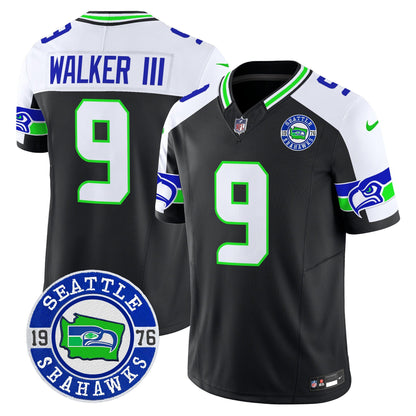 Seahawks 2024 Seattle Est. 1976 Patch Vapor Limited Jersey - All Stitched