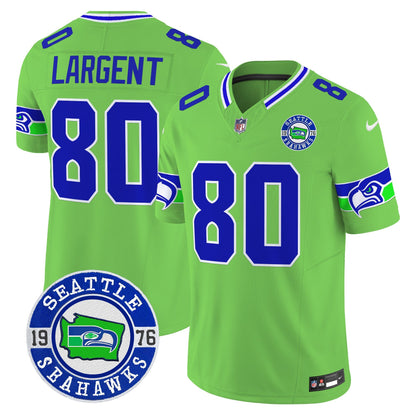 Seahawks 2024 Seattle Est. 1976 Patch Vapor Limited Jersey - All Stitched