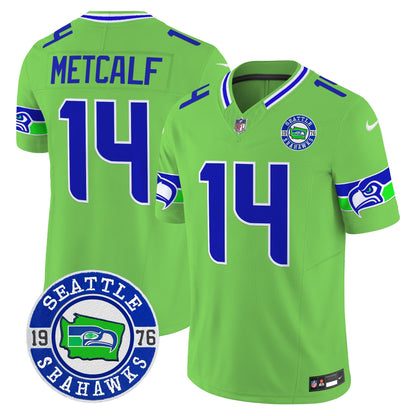 Seahawks 2024 Seattle Est. 1976 Patch Vapor Limited Jersey - All Stitched