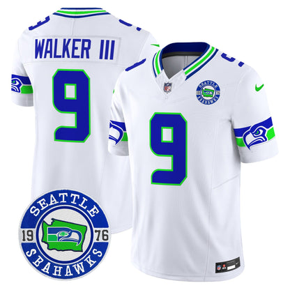 Seahawks 2024 Seattle Est. 1976 Patch Vapor Limited Jersey - All Stitched